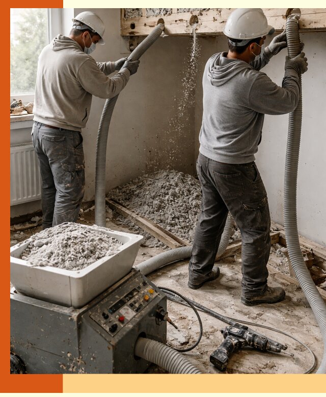 Заполнение пустот перекрытий пеной и наполнителями в Новом Уренгое