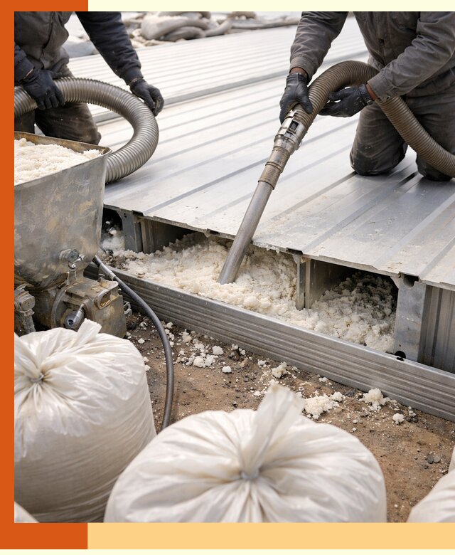 Заполнение пустот кровельных панелей пенными и мокрыми герметиками в Новом Уренгое