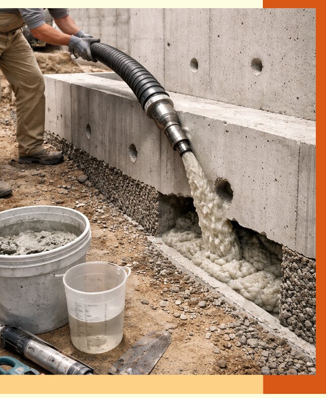 Заполнение полостей фундамента в Новом Уренгое от 7071 руб. под ключ | ТепломастерНвг