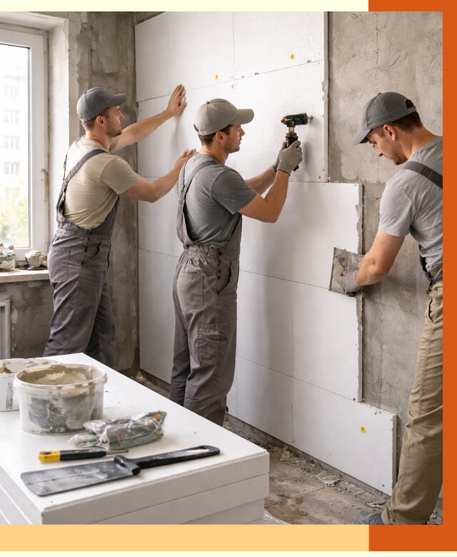 Утепление пенопластом домов и стен в Новом Уренгое от 1924 руб. — ТепломастерНвг