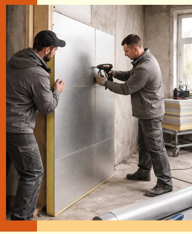 Утепление PIR панелями домов и зданий в Новом Уренгое