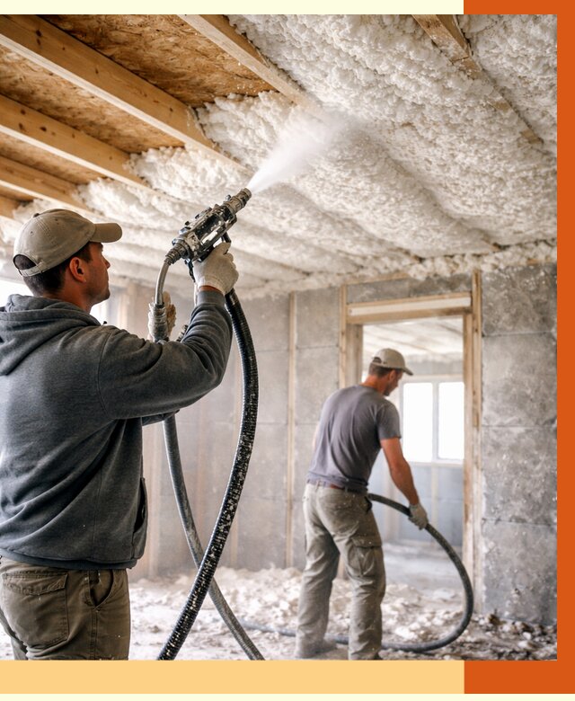 Утепление пеноизолом в Новом Уренгое от 1664 руб./м2 под ключ | ТепломастерНвг