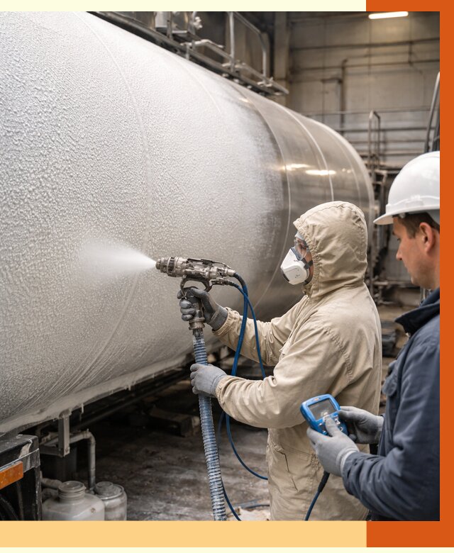 Утепление автоцистерны жидкой теплоизоляцией в Новом Уренгое от 15077 руб. под ключ | ТепломастерНвг