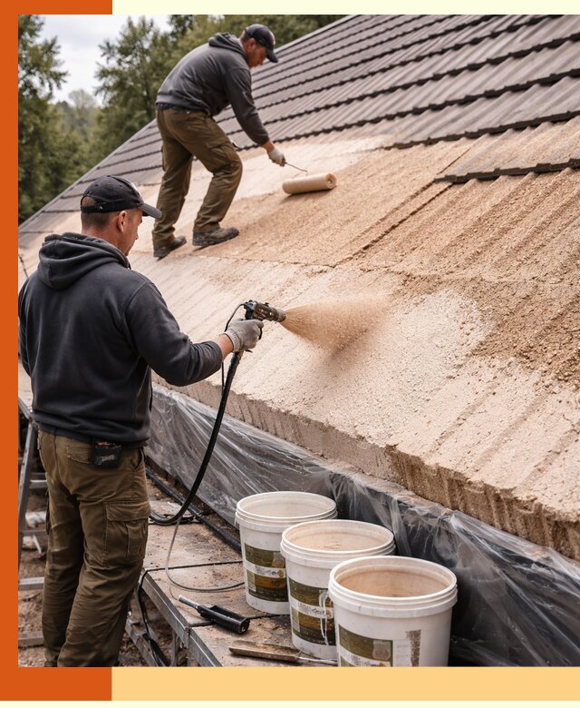 Утепление кровли жидкой пробкой в Новом Уренгое для домов и зданий