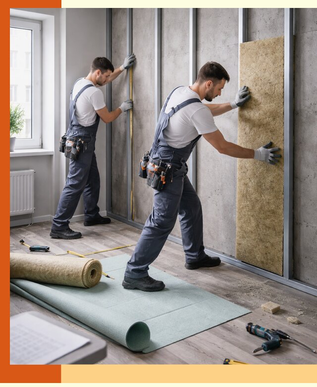 Шумоизоляция квартиры под ключ в Новом Уренгое — профессионально и гарантированно