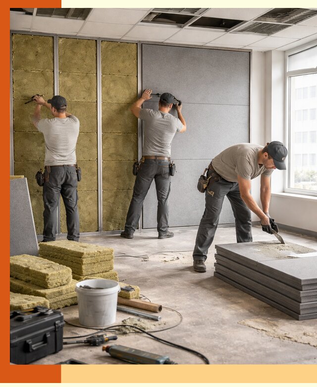 Профессиональная шумоизоляция офисов в Новом Уренгое для комфорта сотрудников