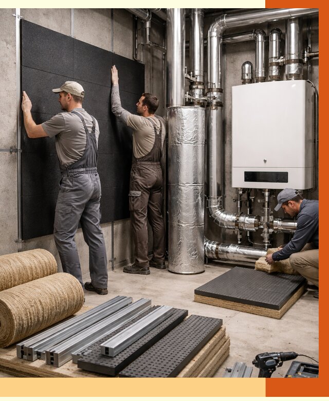 Шумоизоляция котельной в Новом Уренгое от 6759 руб. под ключ | Профессиональная звукоизоляция — ТепломастерНвг