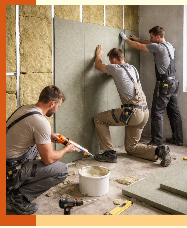 Профессиональная шумоизоляция стен в Новом Уренгое для квартир и домов