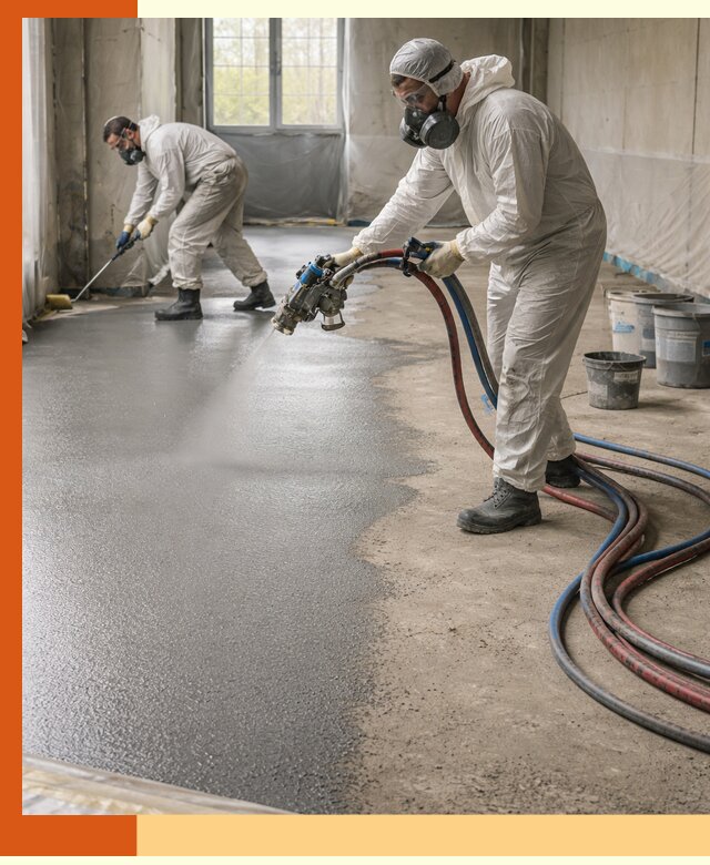 Гидроизоляция полимочевиной полов и конструкций в Новом Уренгое