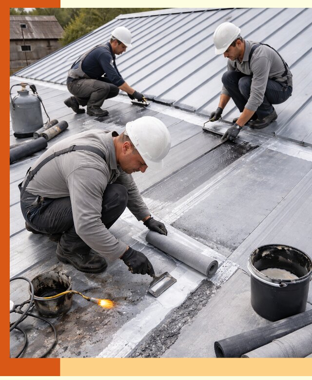 Гидроизоляция металлической кровли с гарантией в Новом Уренгое