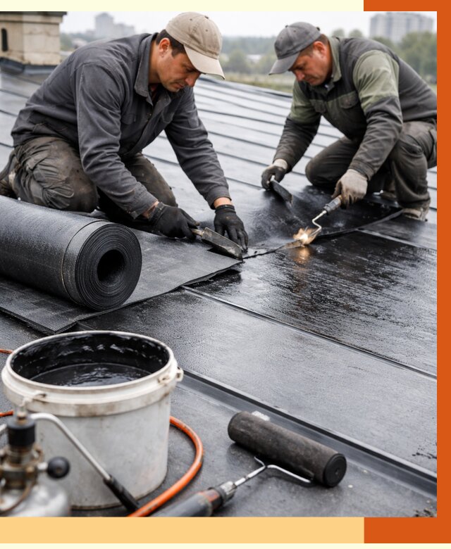 Гидроизоляция фальцевой кровли в Новом Уренгое от 7799 руб. под ключ | ТепломастерНвг