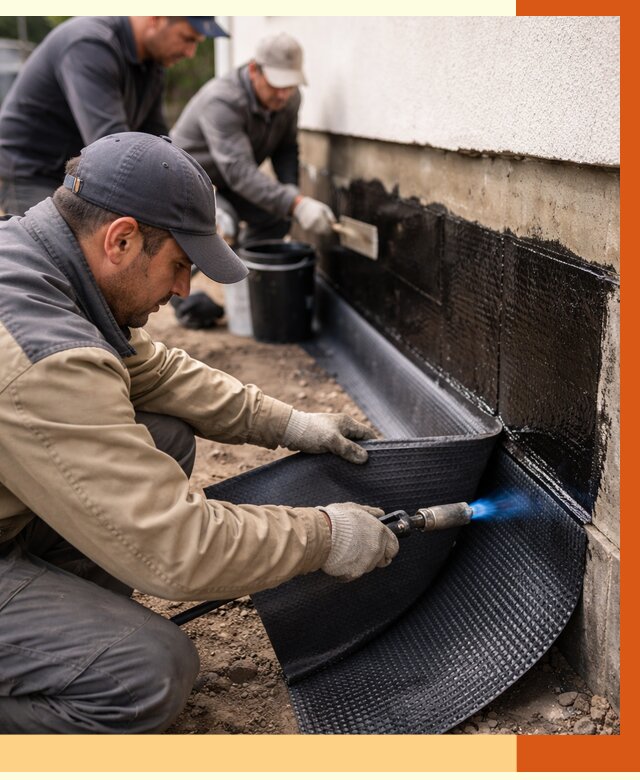 Гидроизоляция цоколя и отмостки в Новом Уренгое от 8838 руб. — ТепломастерНвг