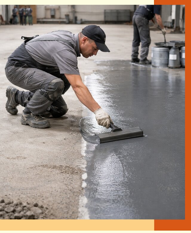 Гидроизоляция промышленного пола в Новом Уренгое от 1248 руб./м2 — ТепломастерНвг специалисты под ключ