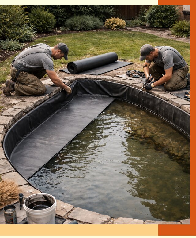 Гидроизоляция пруда в Новом Уренгое от 15597 руб. под ключ | ТепломастерНвг профессионально