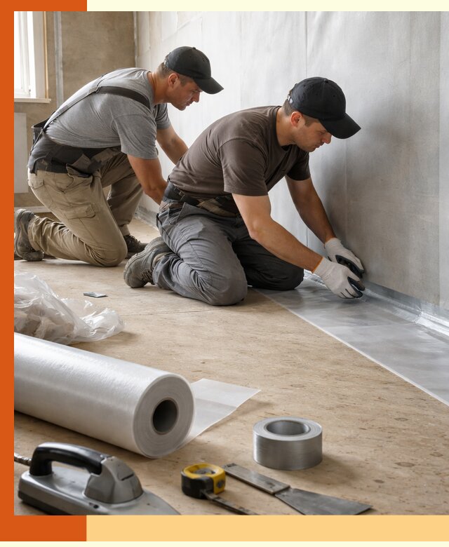 Монтаж пароизоляции для дома и помещений в Новом Уренгое