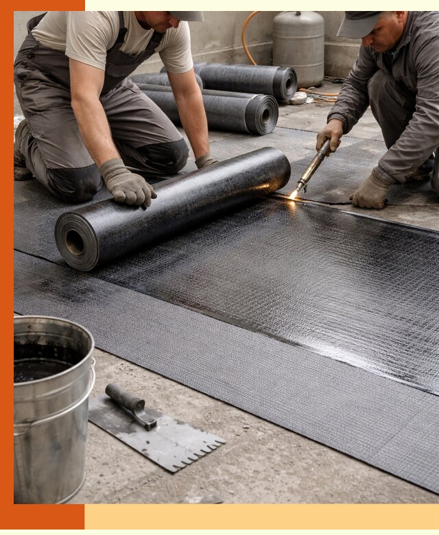 Монтаж гидроизоляционной мембраны в Новом Уренгое для зданий и конструкций