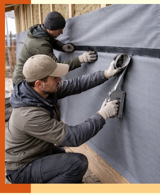 Монтаж ветроизоляции зданий и конструкций в Новом Уренгое