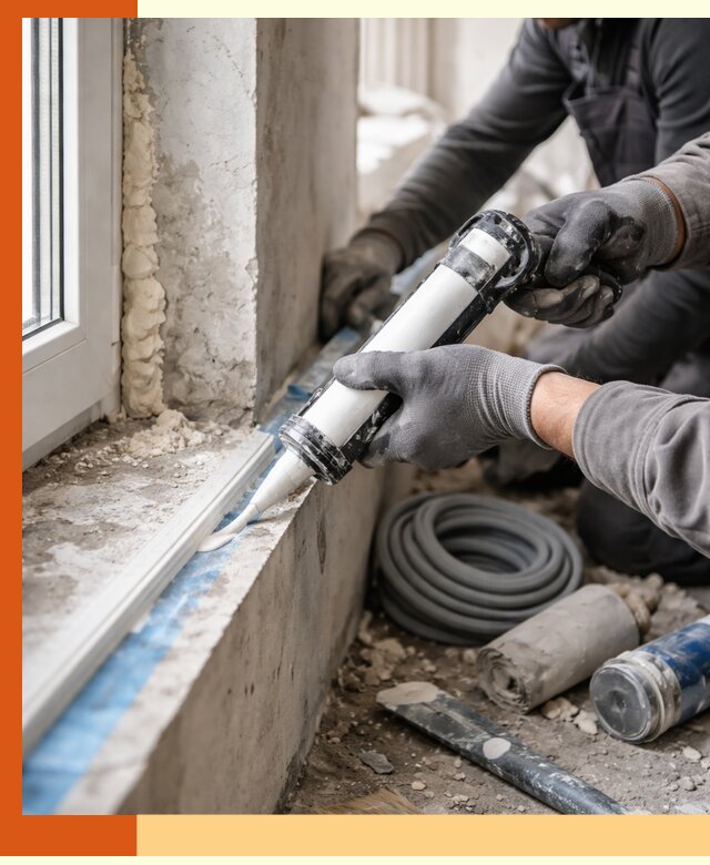 Герметизация стыков и примыканий зданий в Новом Уренгое