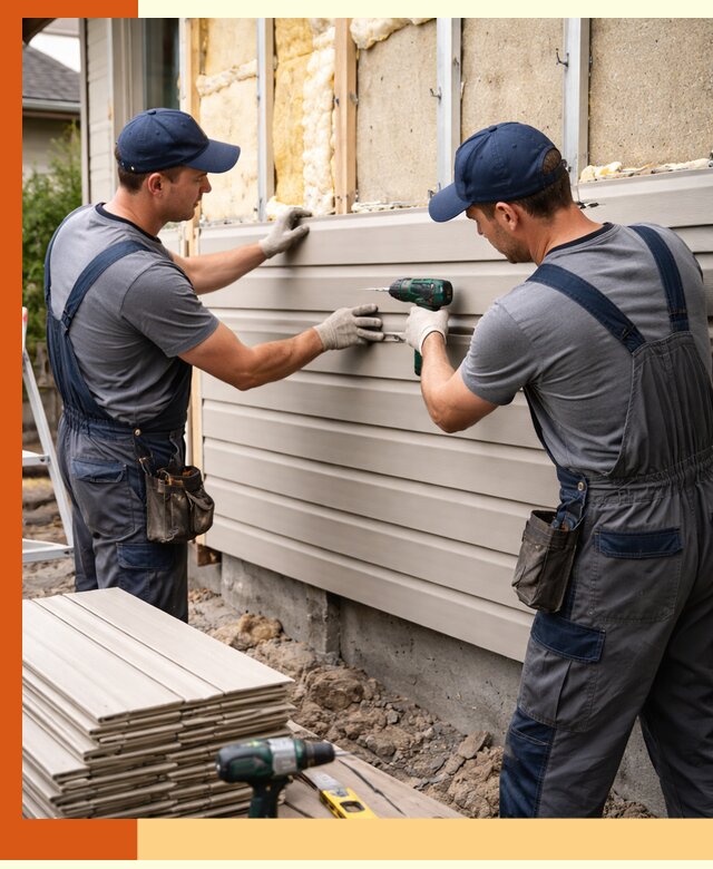 Монтаж сайдинга после утепления в Новом Уренгое качественно и надежно