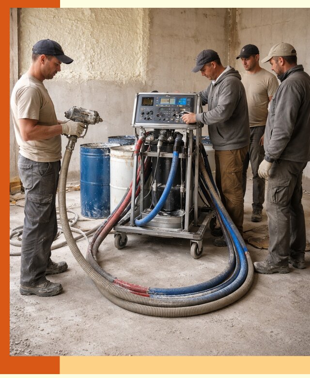 Аренда установки для напыления ППУ в Новом Уренгое на выгодных условиях